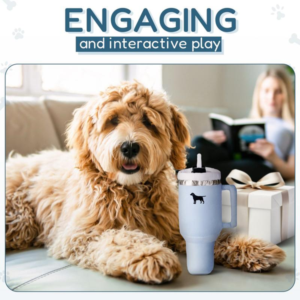 PUPROAR Pup Cup Tumbler Dog Toy – Plush Squeaky Dog Toys, Perfect Pet Toy for Puppy Birthday Presents & Chew Gift